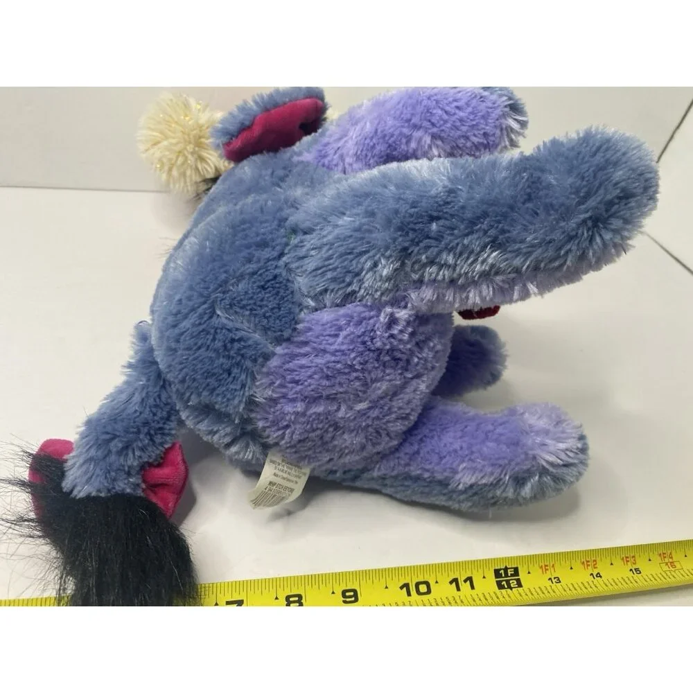 Disney‎ Store Eeyore Christmas Sparkle Hat Scarf Stuffed Animal Plush 14” W/ Tag